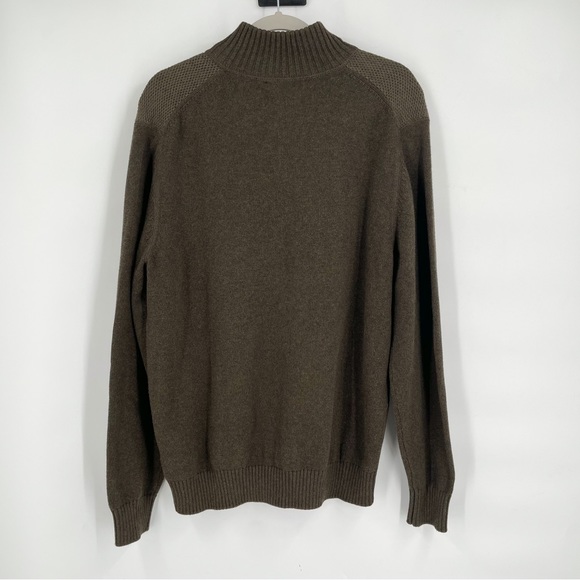 NWT Roundtree & Yorke Green Long Sleeve Knit Pullover Sweater Men’s Size Large - Picture 2 of 8